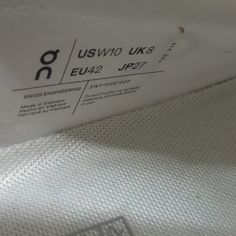 On Cloud 6 Versa All Day Trainers Women's Athletic Shoes US 10 White 3WF10031200 - Picture 11 of 13